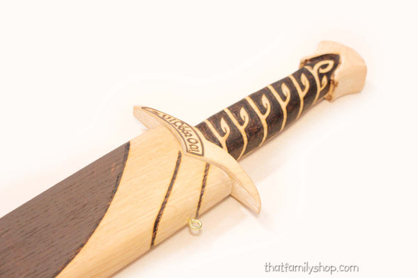 Frodo's Sting Wooden Toy Sword Lord of the Rings Toy Movie Replica Costume Prop-thatfamilyshop.com