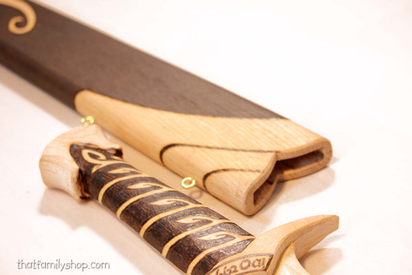 Frodo's Sting Wooden Toy Sword Lord of the Rings Toy Movie Replica Costume Prop-thatfamilyshop.com