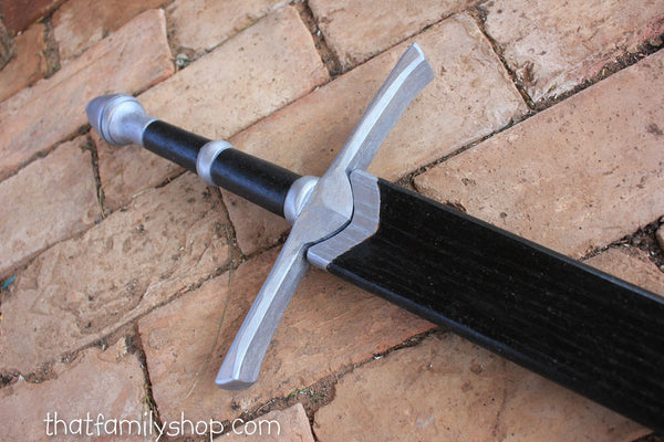 Painted Aragorn's Strider Ranger Sword LOTR-Inspired Wooden Replica from Lord of the Rings-thatfamilyshop.com