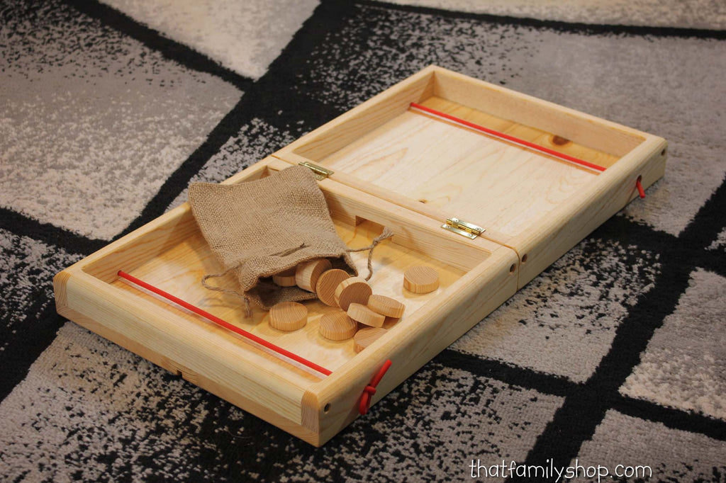 Table Hockey--Nonstop Action! Wooden Classic Family Table-Top Fun Puckett Game