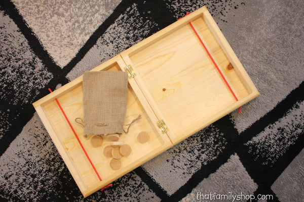 Table Hockey--Nonstop Action! Wooden Classic Family Table-Top Fun Puckett Game