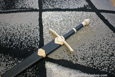 Aragorn's Strider Ranger Sword LOTR-Inspired Wooden Replica from Lord of the Rings-thatfamilyshop.com