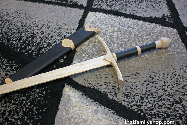 Aragorn's Strider Ranger Sword LOTR-Inspired Wooden Replica from Lord of the Rings-thatfamilyshop.com