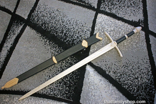 Aragorn's Strider Ranger Sword LOTR-Inspired Wooden Replica from Lord of the Rings-thatfamilyshop.com