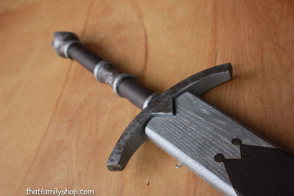 Witch-King Painted Wood Sword Replica LOTR Lord of the Rings Costume Prop-thatfamilyshop.com