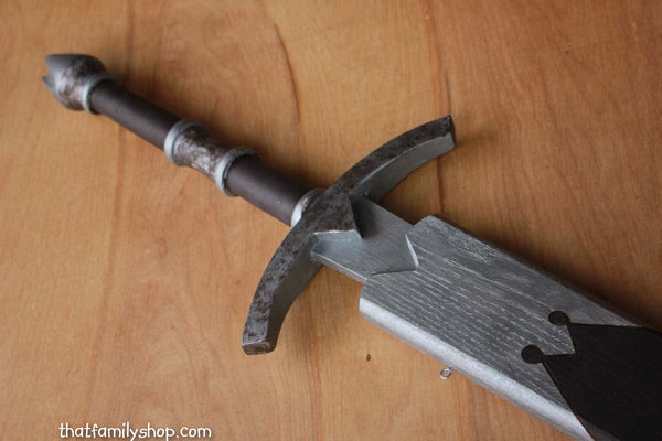 Witch-King Painted Wood Sword Replica LOTR Lord of the Rings Costume Prop-thatfamilyshop.com