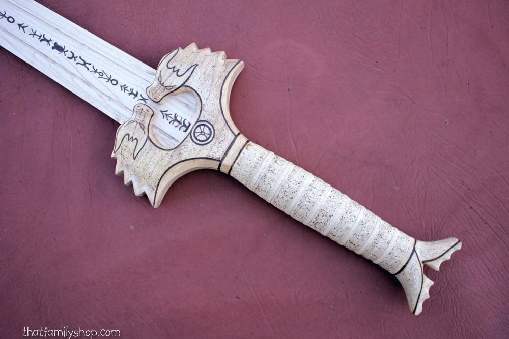 The "God Killer" Wooden Replica Wonder Woman Sword Costume Prop-thatfamilyshop.com