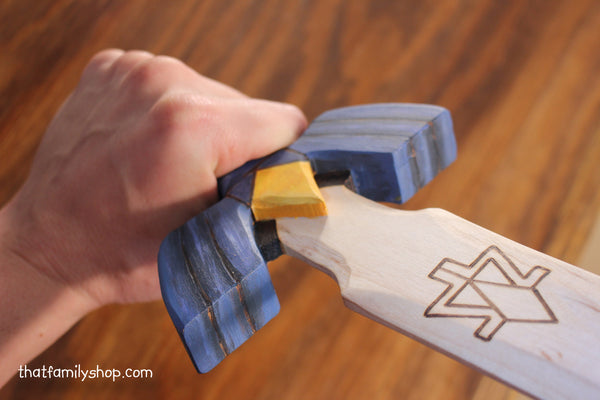 Legend of Zelda Master Sword, Painted Wooden Toy Sword, Computer/Video Game, Replica Costume Prop-thatfamilyshop.com