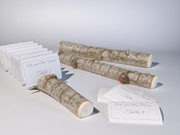 Aspen Log Placecard Holders