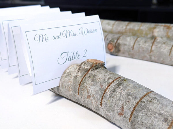 Aspen Log Placecard Holders