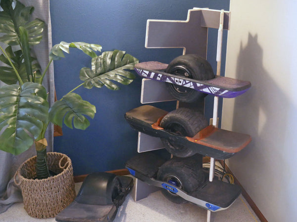 Freestanding Onewheel Display Rack, Space-Saving Storage Solution
