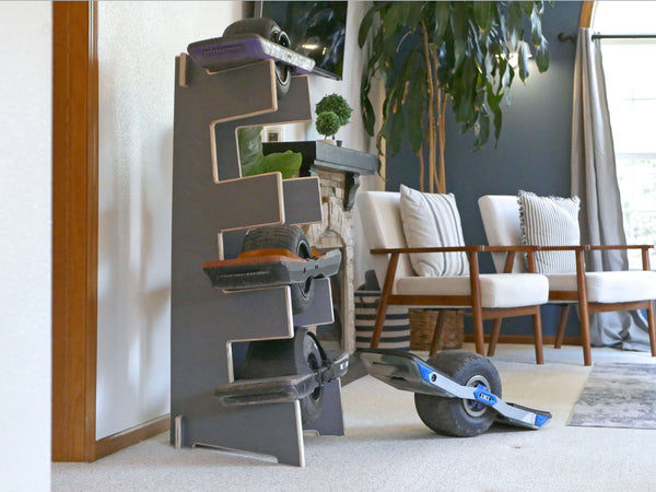Freestanding Onewheel Display Rack, Space-Saving Storage Solution