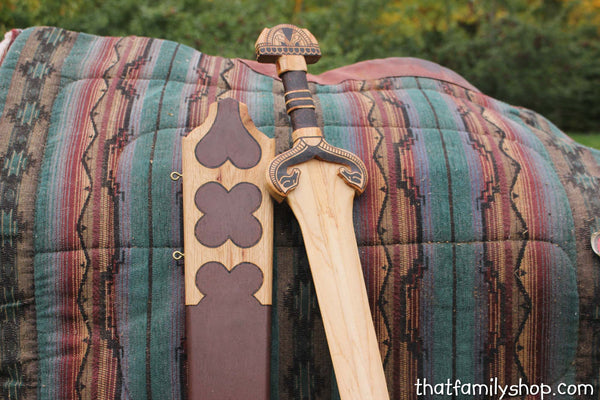Eowyn's Sword Lord of the Rings Wooden Replica Rohan Weapon Movie/Costume Prop-thatfamilyshop.com