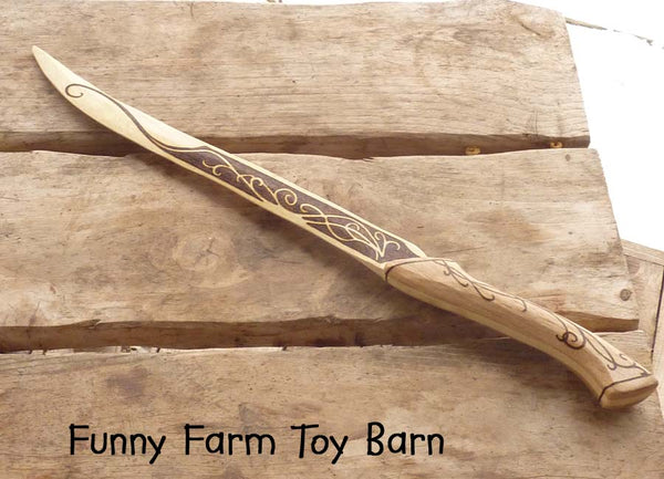 Legolas' Knife Dagger Boys Wooden Toy Replica Lord of the Rings Movie Costume Prop-thatfamilyshop.com