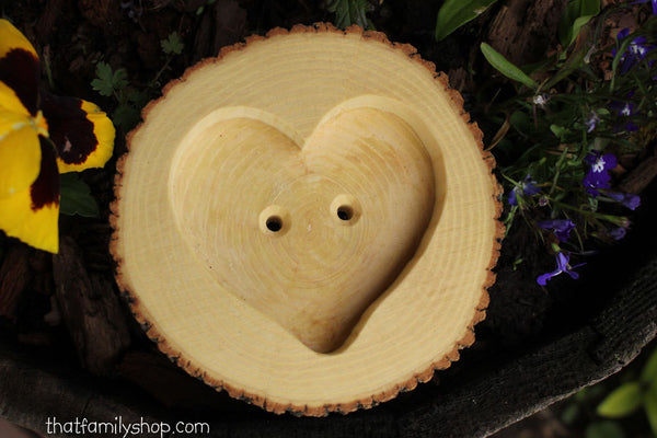 Natural Bark Log Ring Bearer Pillow/Dish, Woodland Wedding Decor-thatfamilyshop.com
