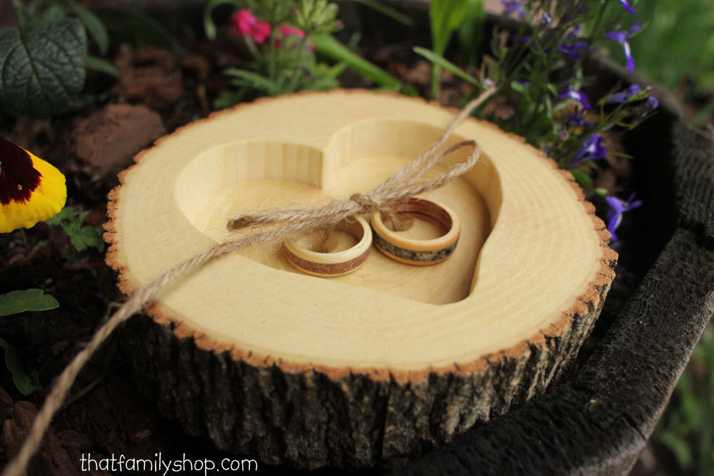 Buy Wooden Ring, Wedding Ring Holder, Smooth Wood Jewellery Tray, Finished  Handmade Organizer Round Display Bowlpersonalized Wedding Decoration Online  in India - Etsy
