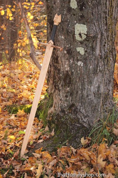 Longclaw-Inspired Sword of Jon Snow Game of Thrones GOT Wood Replica-thatfamilyshop.com