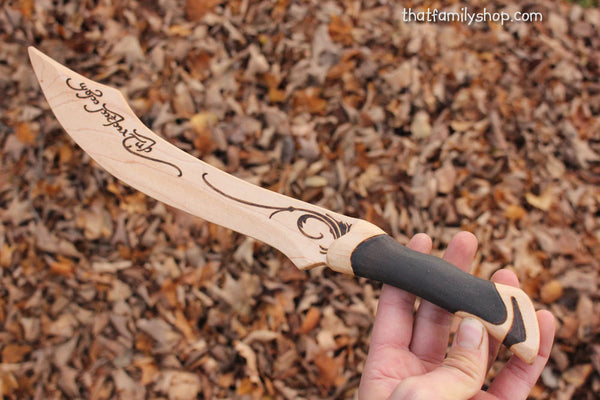 Aragorn Dagger Wooden Lord of the Rings Wooden Prop Movie Costume Knife Sword-thatfamilyshop.com