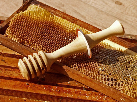 Honey Dip Hand-Turned Country Kitchen Utensil Mom's Stocking Stuffer-thatfamilyshop.com