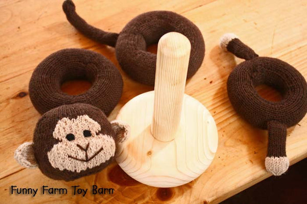 Baby Toy Ring Stacker Monkey-thatfamilyshop.com