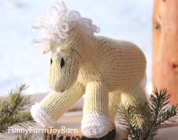 Bananas: Palomino Pony Natural Wool Stuffed Animal Baby Toy Waldorf Horse-thatfamilyshop.com
