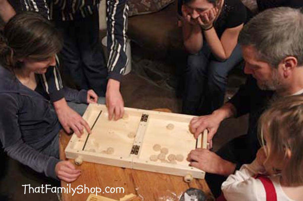 Table Hockey-Nonstop Action! Wooden Classic Family Table-Top Fun Puckett Game-thatfamilyshop.com