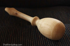 Sock Darning Egg Hand Turned Hardwood Mushroom Mending Bulb Old Fashioned Homestead Tool