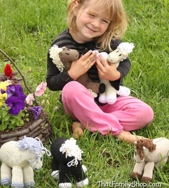 Bananas: Palomino Pony Natural Wool Stuffed Animal Baby Toy Waldorf Horse-thatfamilyshop.com