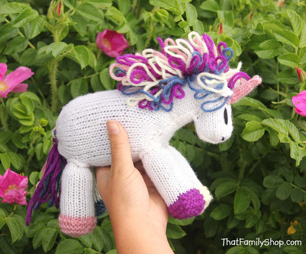 Pixie: Unicorn Girl's Valentine's Day Gift Magical Fantasy Pony Stuffed Animal Waldorf Toy Fairy Horse Baby Baby Shower Gift-thatfamilyshop.com