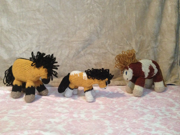 Storm: Mini Pony Baby Colt, Stuffed Horse, Spirit and Rain's Baby, Natural Waldorf Toy-thatfamilyshop.com