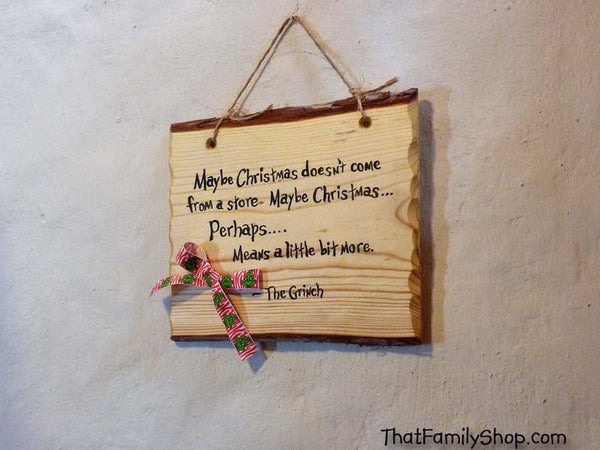 Grinch Quote Suess Plaque Sign Decoration Country Gift Christmas Holiday Decor-thatfamilyshop.com