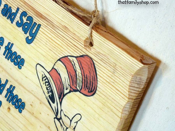 Dr. Seuss Quote, Wall Hanging, Wood Sign, Plaque, Saying, Gift-thatfamilyshop.com
