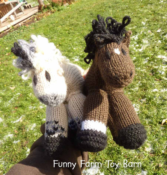 Snowflake: Appaloosa Pony Girl's Soft Horse Toy Stuffed Plush Pony Animal Natural Waldorf Play-thatfamilyshop.com