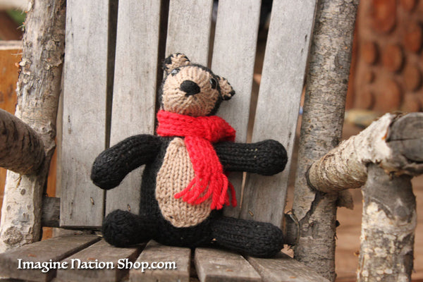 Black Bear, Plush Toy, Natural Teddy, Wool Materials, Christmas Bear-thatfamilyshop.com