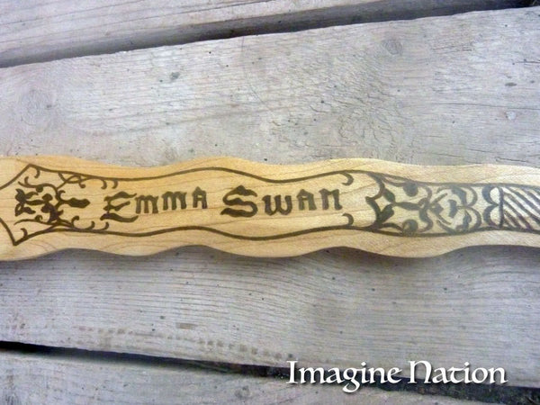 Wooden Emma Swan Dagger, Once Upon Time look alike, Rumpelstiltskin, Costume Accessory-thatfamilyshop.com
