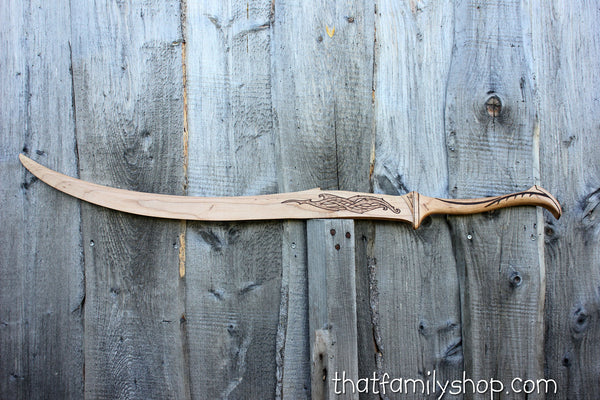 Mirkwood Infantry Sword, Wood Replica from LOTR Hobbit-thatfamilyshop.com