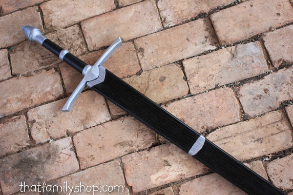 Painted Aragorn's Strider Ranger Sword LOTR-Inspired Wooden Replica from Lord of the Rings-thatfamilyshop.com
