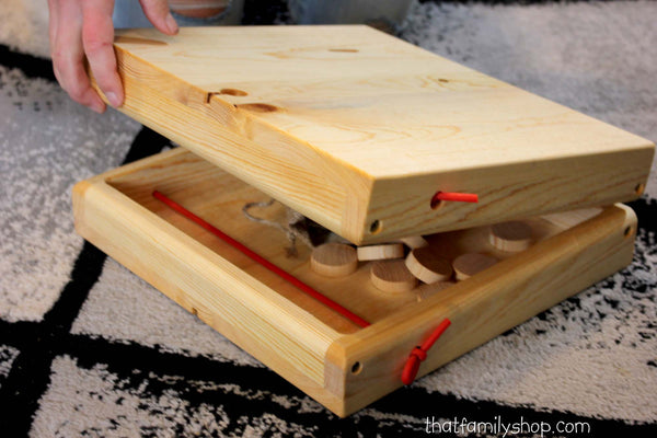 Table Hockey--Nonstop Action! Wooden Classic Family Table-Top Fun Puckett Game