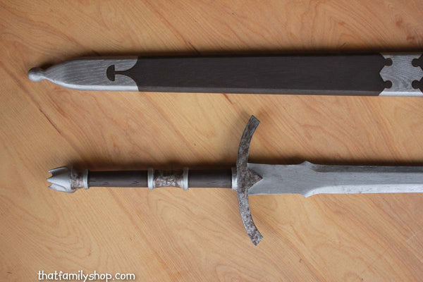 Witch-King Painted Wood Sword Replica LOTR Lord of the Rings Costume Prop-thatfamilyshop.com