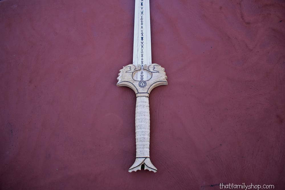 The God Killer Wooden Replica Wonder Woman Sword Costume Prop The God Killer Wooden Replica Wonder Woman Sword Costume Prop
